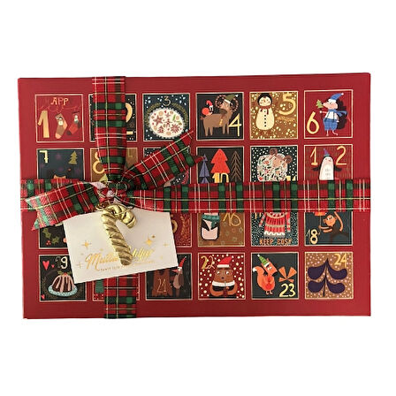 Sheby’s Premium Advent Takvimi, 24 Adet El Yapımı Çikolata, Yılbaşı Özel