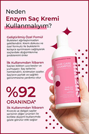 Kıvırcık ve Dalgalı saçlar için bukle belirginleştirici Saç Bakım kremi 400 ml