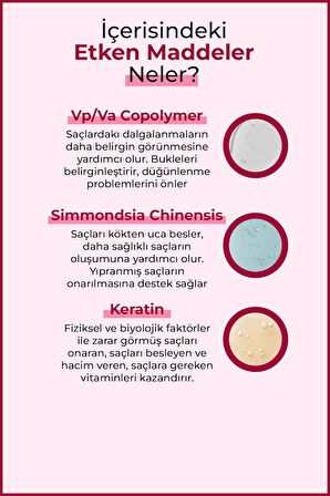Kıvırcık ve Dalgalı saçlar için bukle belirginleştirici Saç Bakım kremi 400 ml