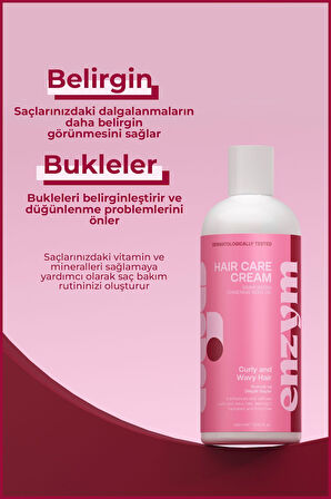 Kıvırcık ve Dalgalı saçlar için bukle belirginleştirici Saç Bakım kremi 400 ml