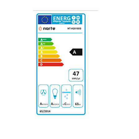 NARTE-H20160S 60CM GRİ CAM EĞİMLİ DAVLUMBAZ - 6 YIL GARANTİLİ
