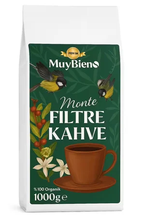 Premium Monte Filtre 1000 gr Çekirdek Kahve