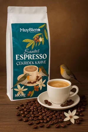 Santos Espresso Çekirdek Kahve - 1000 gr.