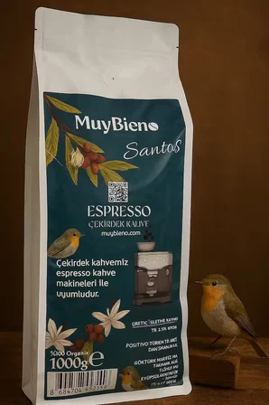Santos Espresso Çekirdek Kahve - 1000 gr.