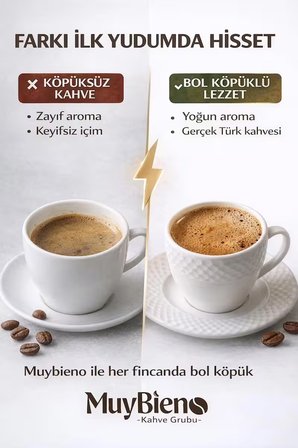 Türk Kahvesi 3x100g %100 Arabica Bol Köpüklü Yoğun Aromalı Taze Öğütülmüş