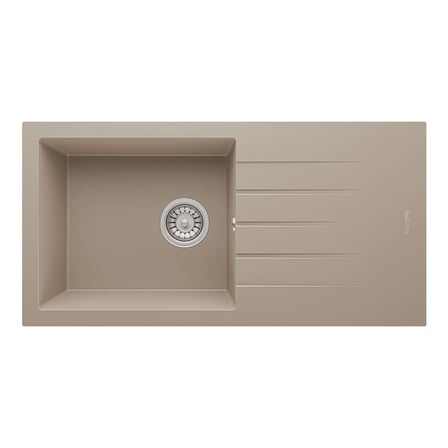 Real P011 Assos 86 XL Cappucino Granit Mutfak Eviyesi 86×43.5 Cm