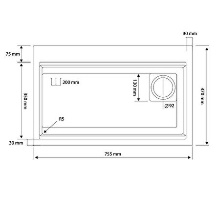 Real Stone Victoria Granit Akıllı Eviye Seti Cappucino 75.5X47 cm