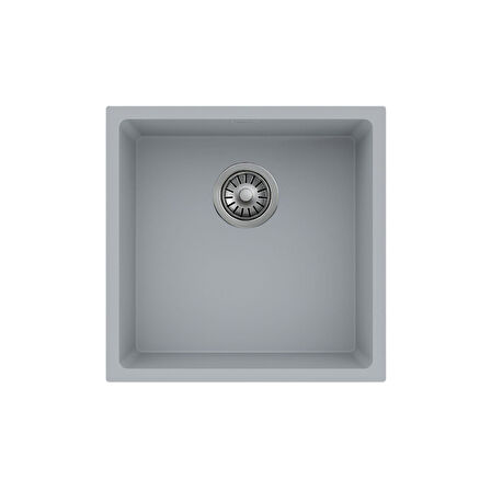 Real Stone Steep 50x40 Beyaz Granit Mutfak Eviyesi