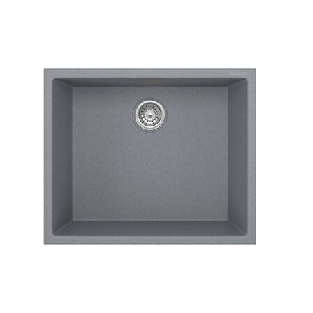 Real Stone Steep 50x40 Gri Granit Mutfak Eviyesi