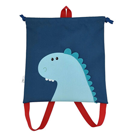 Dinozor, Büzgülü Sırt Çantası, 28 cm