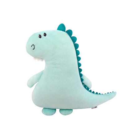 Dinozor, Mavi, Yastık, 34 cm
