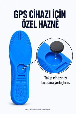 MG18 - TrackStep | Gizli Hazneli, Konum Takipli AirTag Uyumlu İç Tabanlık (Çocuk & Demans)