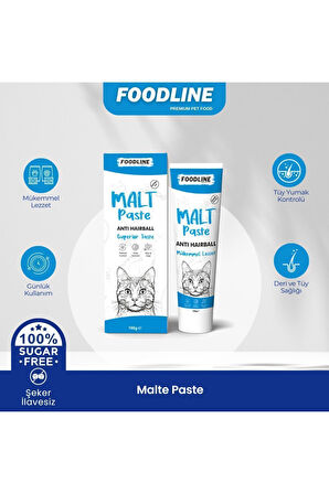 Foodline Anti-Hairball Malt Macun 100gr | Tüy Yumağı Önleyici