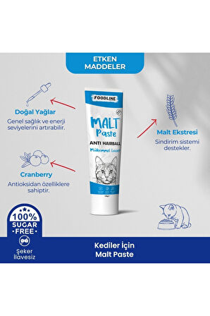 Foodline Anti-Hairball Malt Macun 100gr | Tüy Yumağı Önleyici