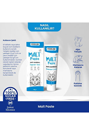 Foodline Anti-Hairball Malt Macun 100gr | Tüy Yumağı Önleyici