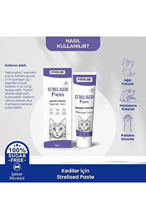 Foodline Sterilised Malt Macun 100 gr | Kısır Kediler İçin Tüy Yumağı Önleyici