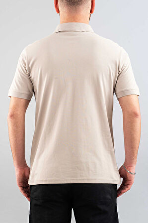 Erkek Slim Fit %100 Pamuklu Yumuşak Dokulu Polo Yaka T-Shirt Basic Tişört