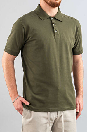 Erkek Slim Fit %100 Pamuklu Yumuşak Dokulu Polo Yaka T-Shirt Basic Tişört