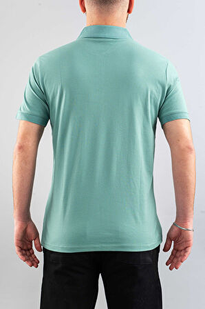 Erkek Slim Fit %100 Pamuklu Yumuşak Dokulu Polo Yaka T-Shirt Basic Tişört