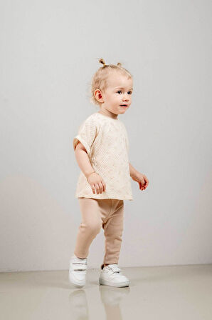 Bebek Çocuk Pamuklu 2'li Takım Ilk Ben Trend Moda Alt Üst Takım