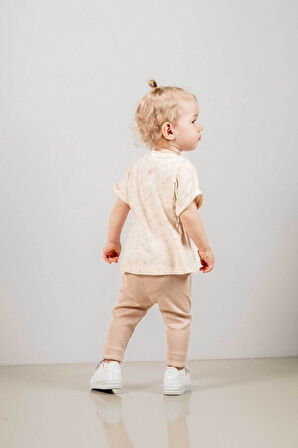 Bebek Çocuk Pamuklu 2'li Takım Ilk Ben Trend Moda Alt Üst Takım