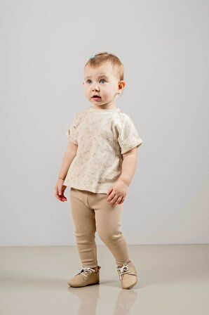 Bebek Çocuk Pamuklu 2'li Takım Ilk Ben Trend Moda Alt Üst Takım