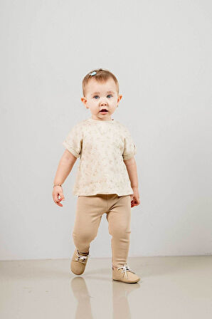 Bebek Çocuk Pamuklu 2'li Takım Ilk Ben Trend Moda Alt Üst Takım