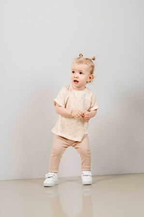 Bebek Çocuk Pamuklu 2'li Takım Ilk Ben Trend Moda Alt Üst Takım