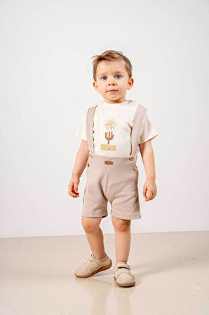 Bebek Çocuk Natural Pamuklu 2'li Takım Ilk Ben Trend Moda Alt Üst Takım