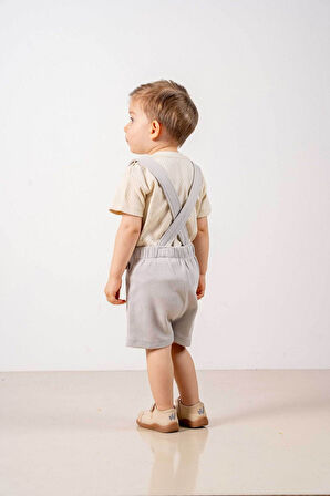 Bebek Çocuk Natural Pamuklu 2'li Takım Ilk Ben Trend Moda Alt Üst Takım