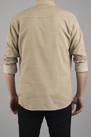 Slim Fit Dar Kalıp Erkek Kot Gömlek