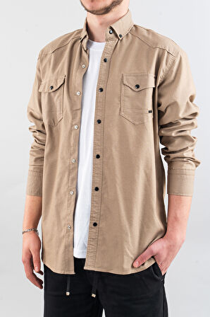 Slim Fit Dar Kalıp Erkek Kot Gömlek