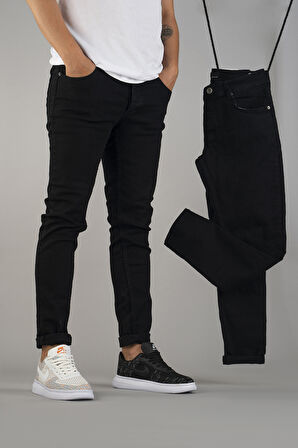 Erkek Slim Fit Dar Kesim Kot Pantolon