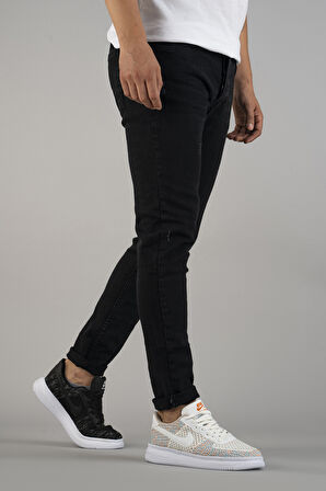Erkek Slim Fit Dar Kesim Tırnaklı Kot Pantolon