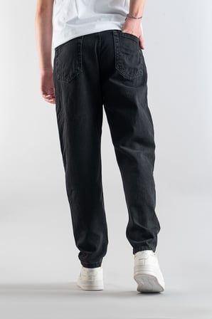 Erkek Rahat Likralı Denim Kot Pantolon Düğme Kapama