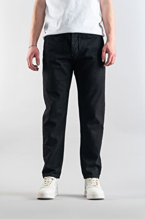 Erkek Rahat Likralı Denim Kot Pantolon Düğme Kapama