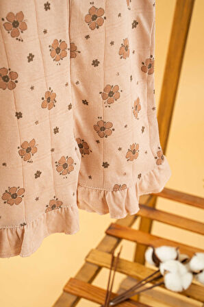 Bebek Çocuk Pamuklu İp Askılı Rahat Tulum Salopet Trend Moda Alt Üst Takım Tulum