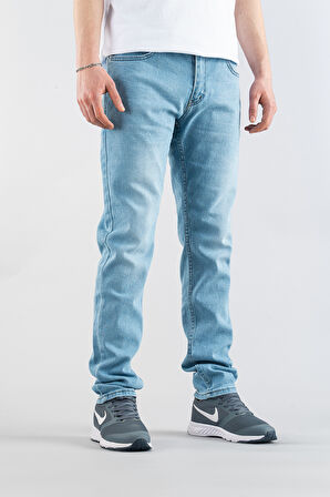 Erkek Slim Fit Dar Kesim Kot Pantolon