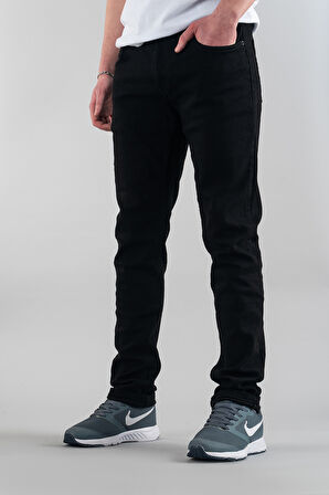 Erkek Slim Fit Dar Kesim Kot Pantolon