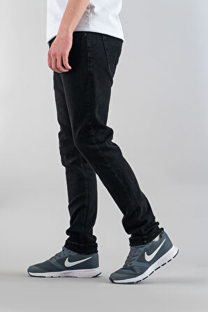 Erkek Slim Fit Dar Kesim Kot Pantolon