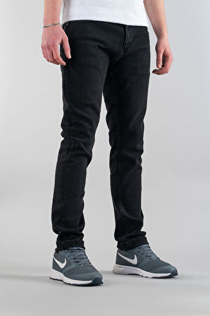 Erkek Slim Fit Dar Kesim Kot Pantolon