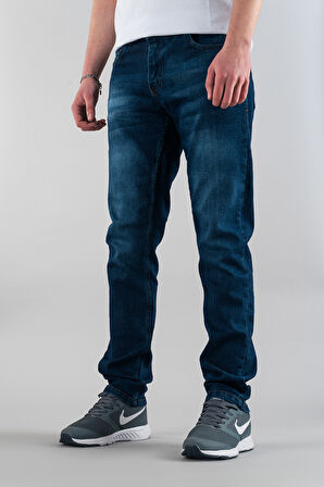Erkek Slim Fit Dar Kesim Kot Pantolon