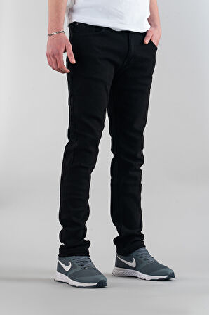 Erkek Slim Fit Dar Kesim Kot Pantolon