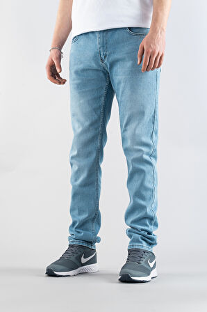 Erkek Slim Fit Dar Kesim Kot Pantolon