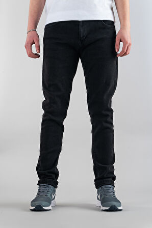Erkek Slim Fit Dar Kesim Kot Pantolon