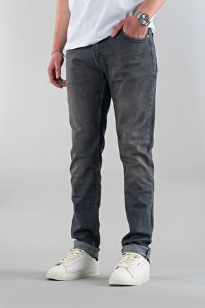Erkek Slim Fit Dar Kesim Kot Pantolon