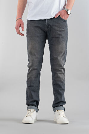 Erkek Slim Fit Dar Kesim Kot Pantolon
