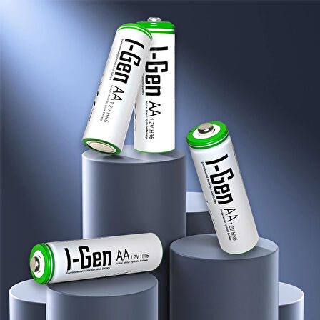 I-GEN B183 32'li Paket Şarjlı Pil 16 Adet AA 2700 MAH ŞARJLI KALEM PİL + 16 ADET AAA 900 MAH ŞARJLI İNCE KALEM PİL 1.2V NI-MH