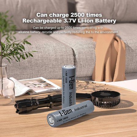 I-Gen G101 Akıllı Pil Şarj Aleti + 18650 2000mAh 3.7V Li-ion Pil Seti | Type-C Giriş | Güvenli Şarj