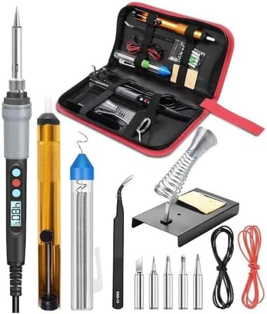 Wellhise S90 90W Isı Ayarlı Dijital Havya Seti / Lehim Kiti